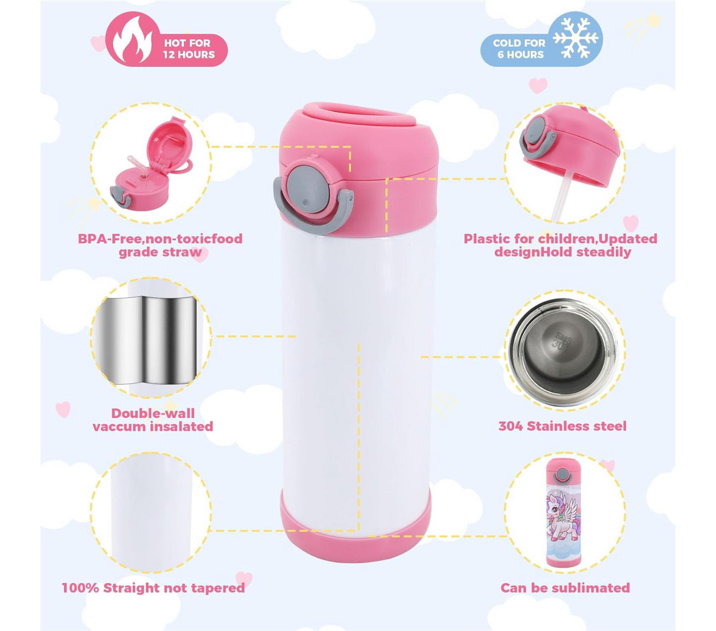 12oz Sippy Cups