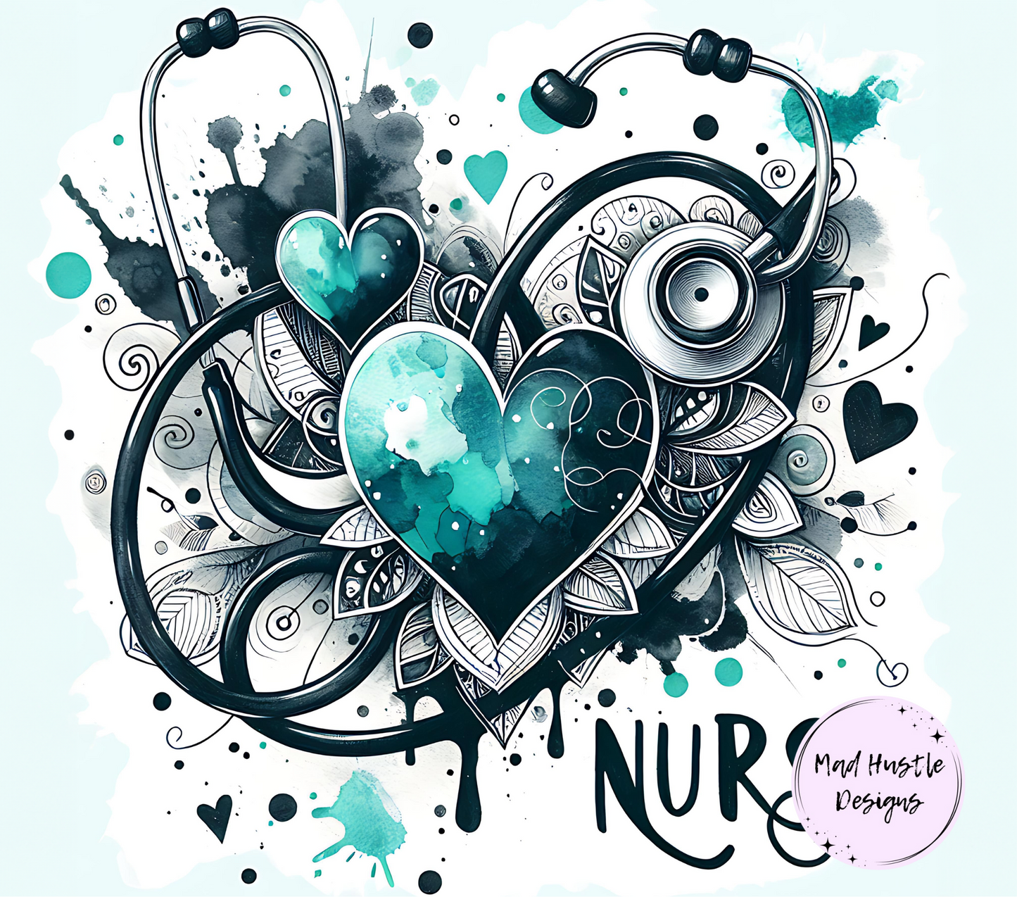 Teal & Black Nurse