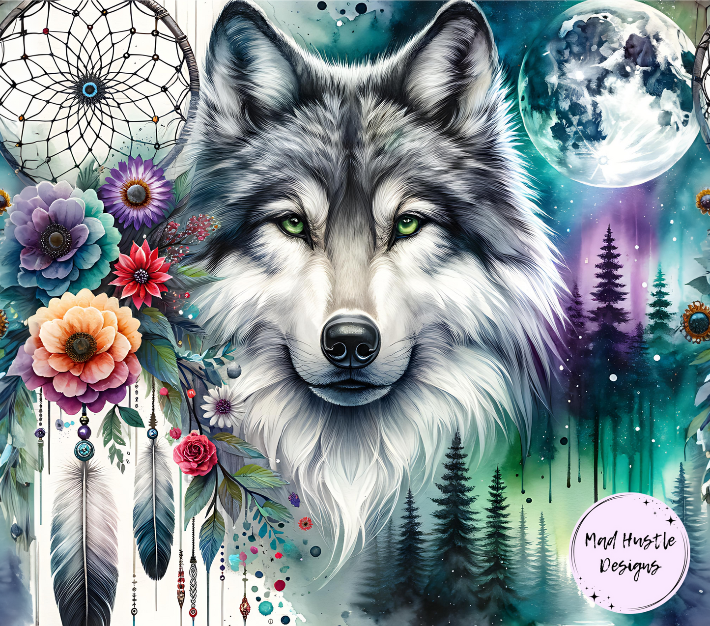 Wolf Dream Catcher