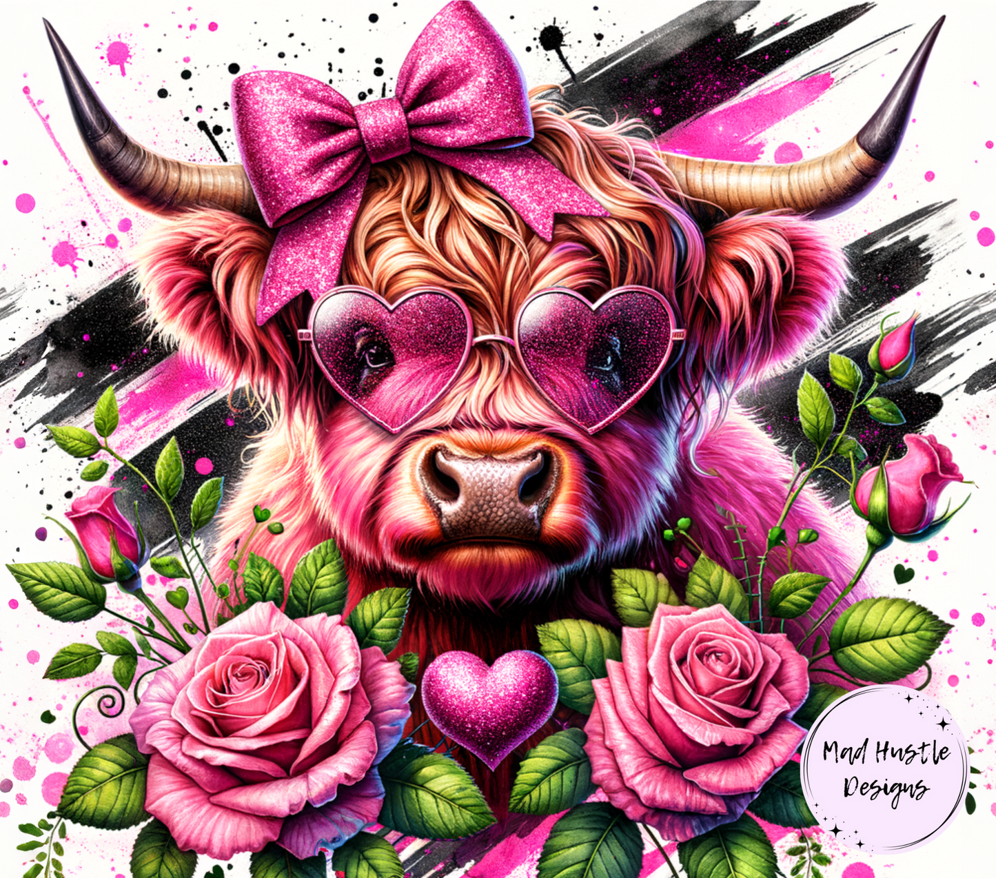 Pink Highland Cow