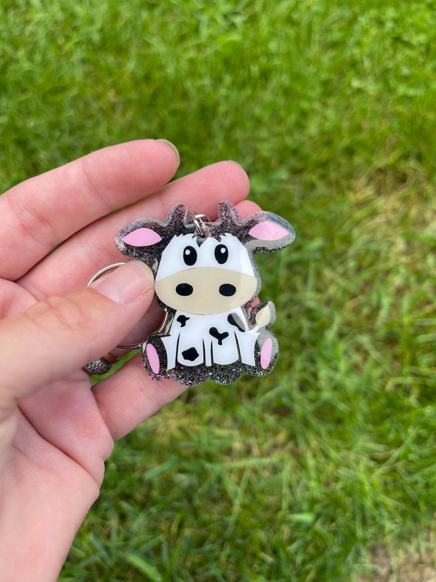 Cow Keychain