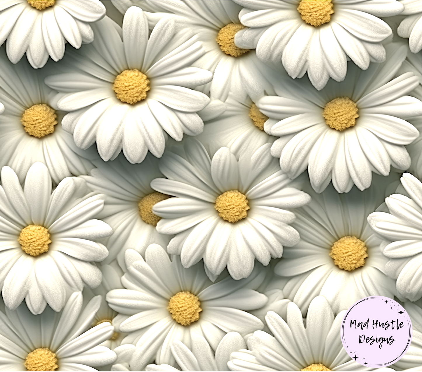 3D White Daisies