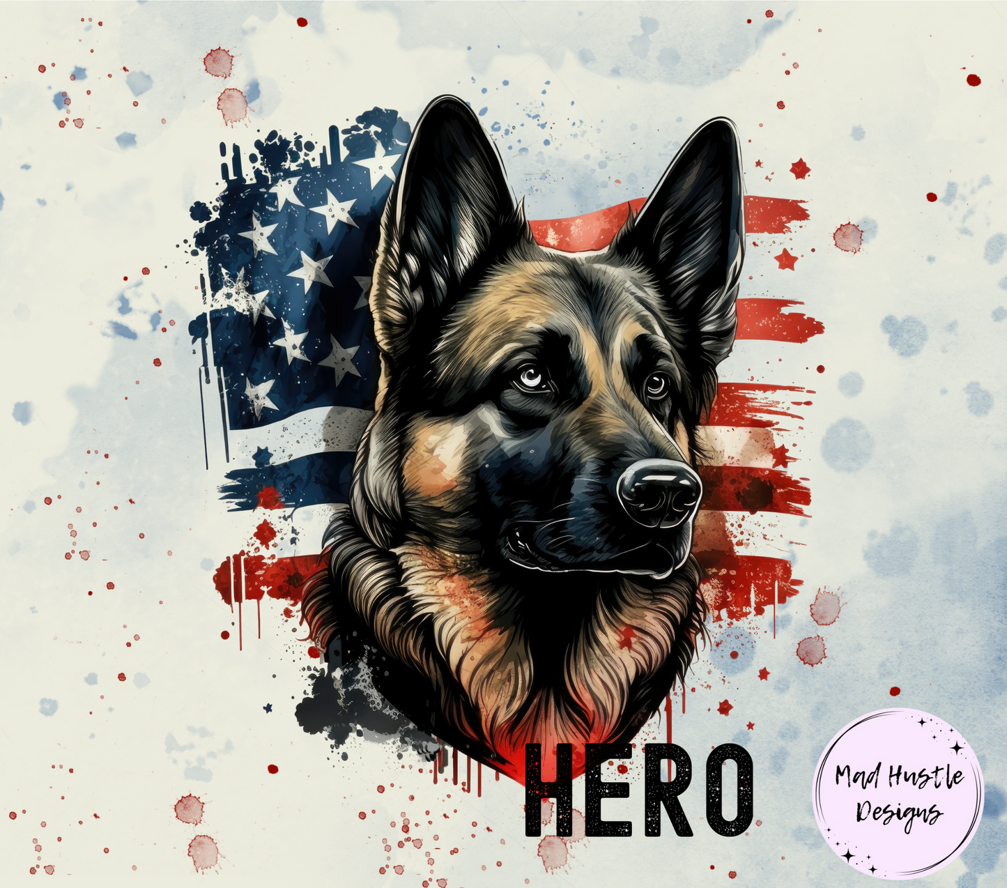 German Shepard Flag