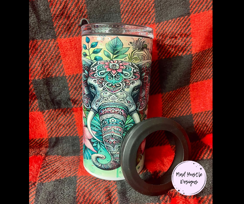 BOHO Elephant & Flowers