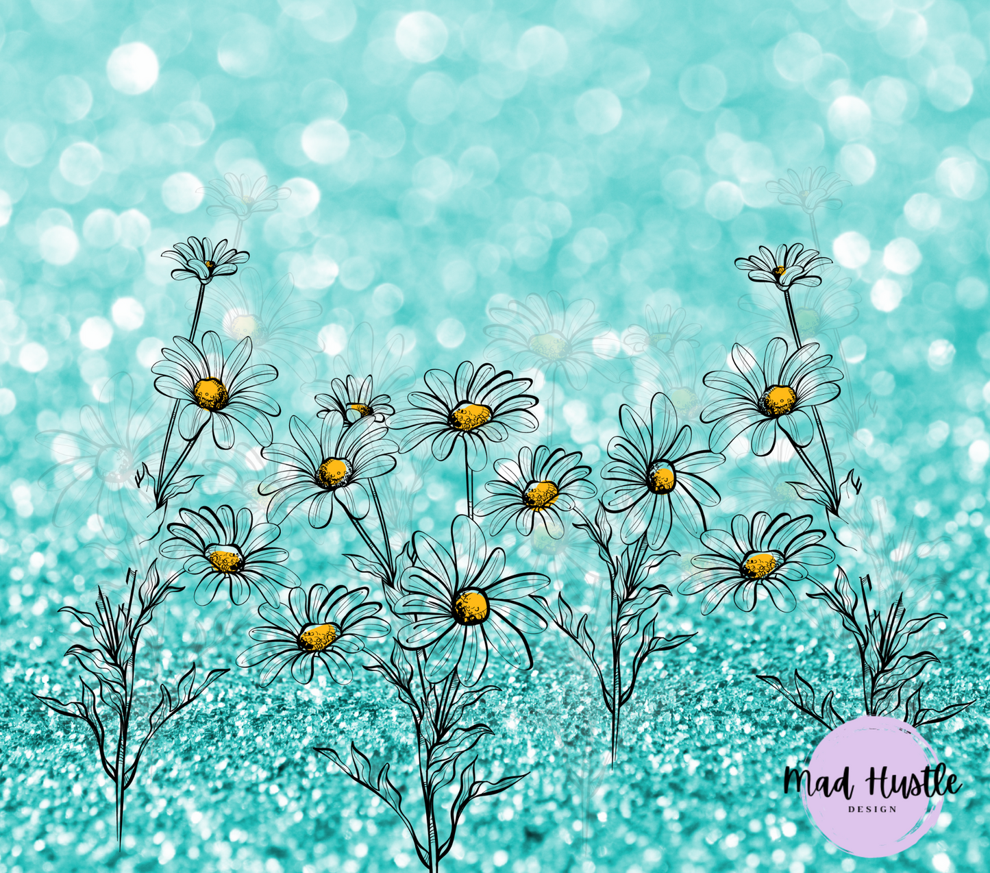 Teal Daisies