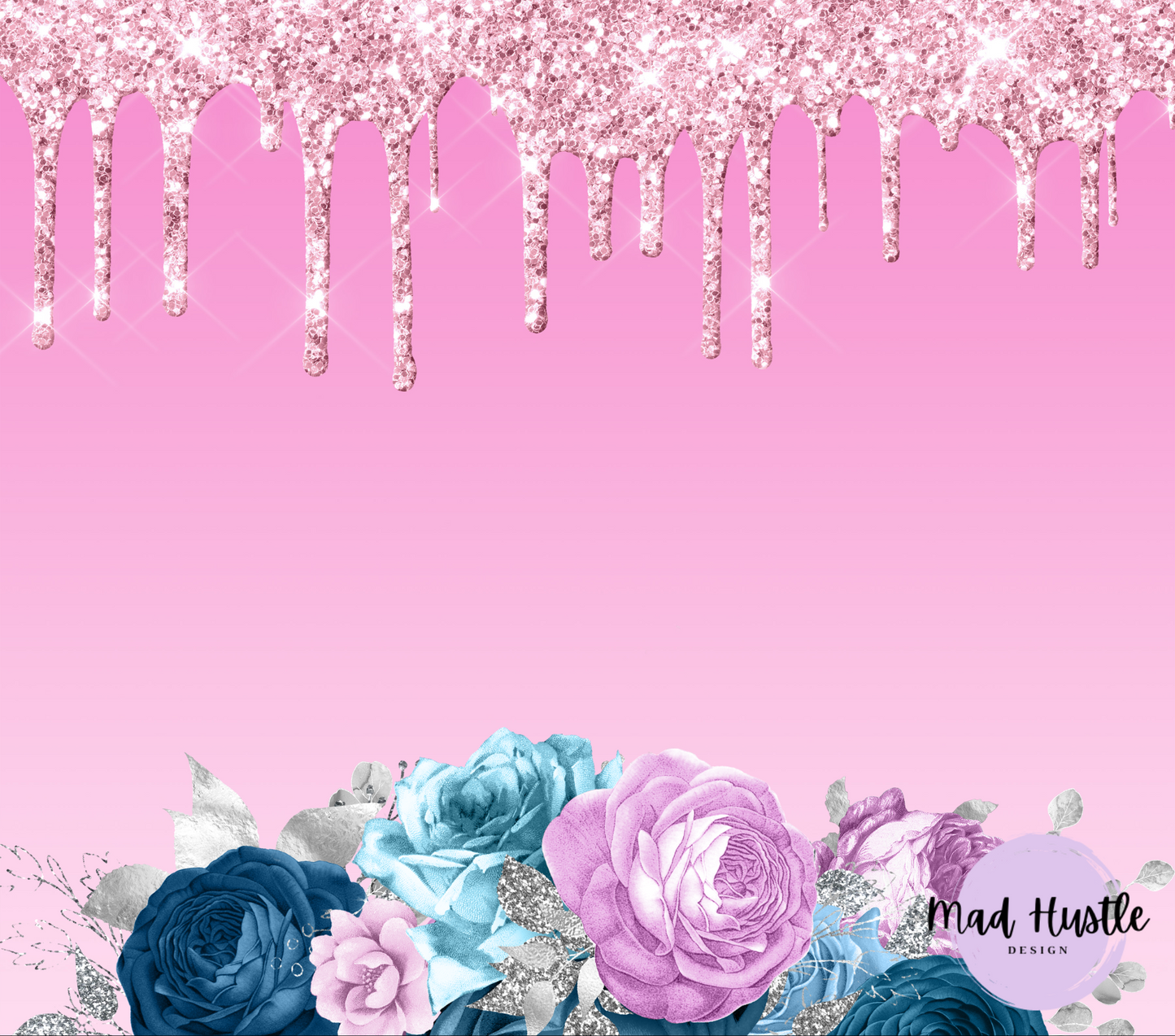 Pink Glitter Flower
