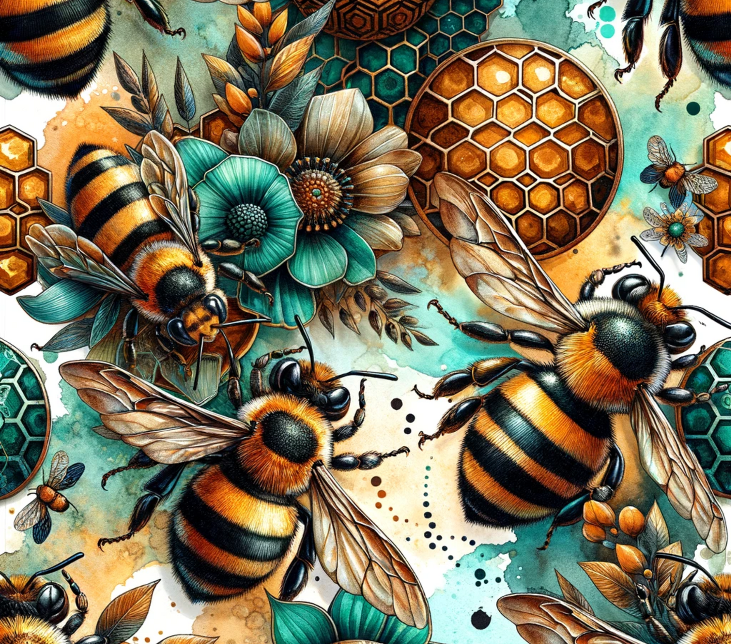 Bee Sunflower