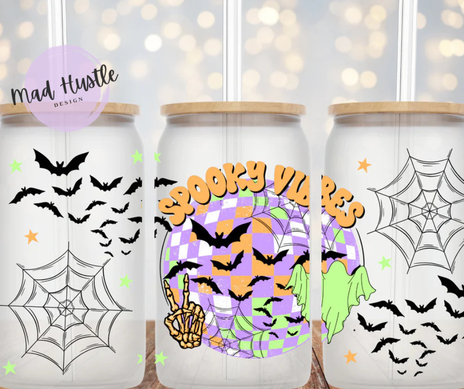 16oz Spooky Vibes Libbey Glass