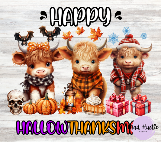 Happy Hallowthanksmas Cow