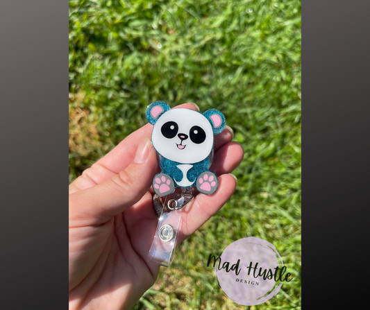 Sitting Panda Badge Reels